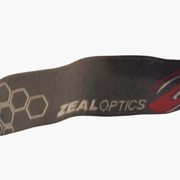 Zeal Optics Goggles Ski Snowboard Red Lens Leopard Lining Adjustable Strap - Picture 8 of 11